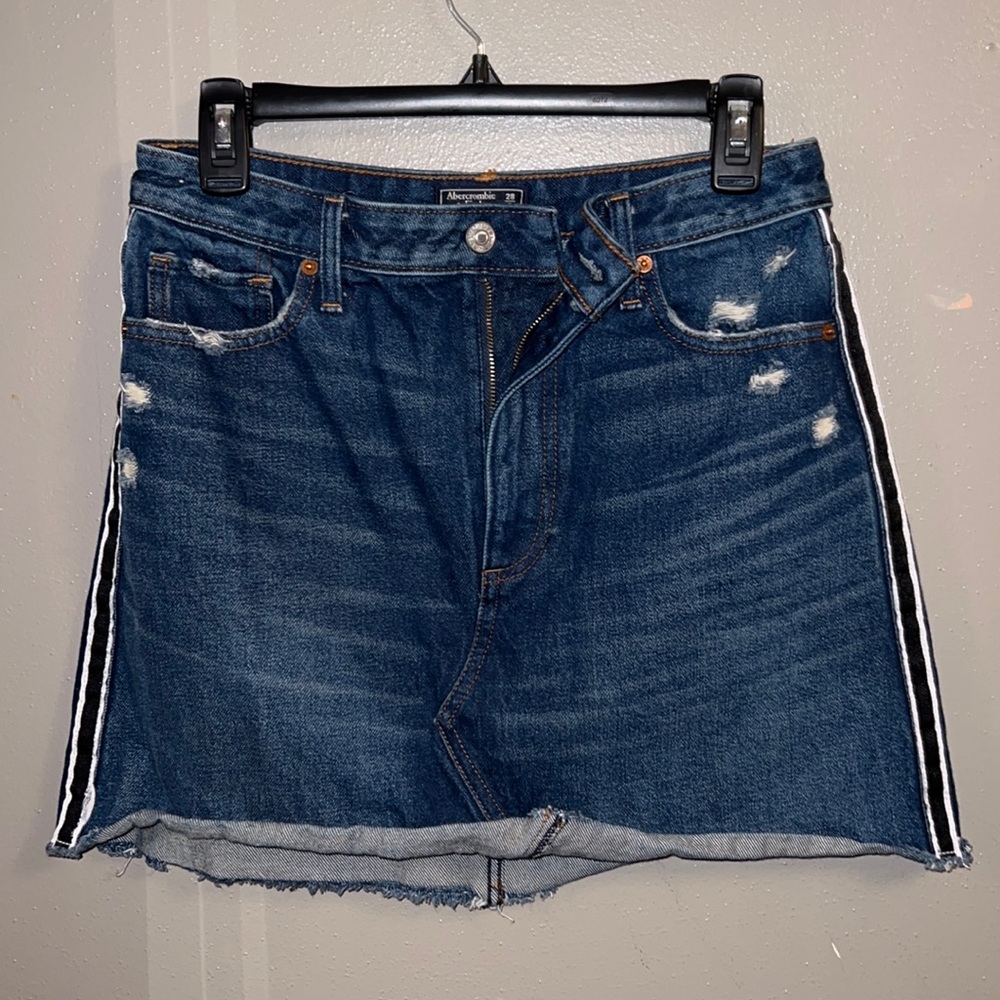 Abercrombie & Fitch Zoe Natural Rise Vintage A-Line Skirt